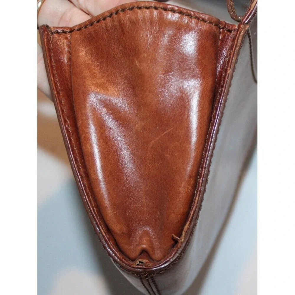 De Vecchi by Hamilton Hodge genuine leather purse Italy brown (no strap)